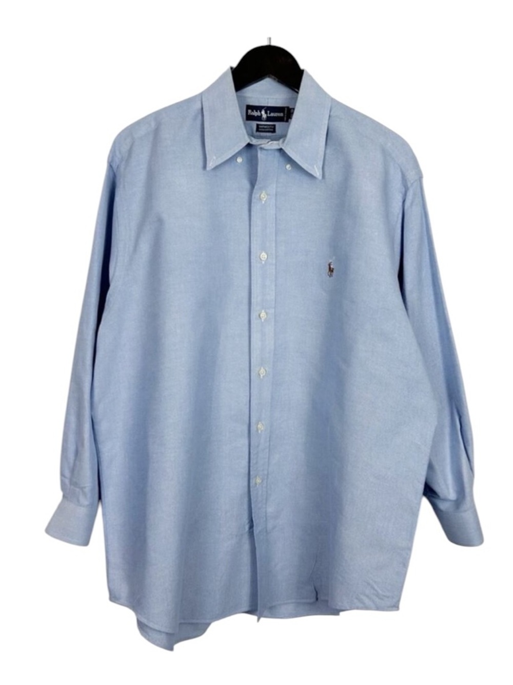 Ralph Lauren Classic Fit Light Blue Oxford Shirt Men's Size 16.5 100% Cotton